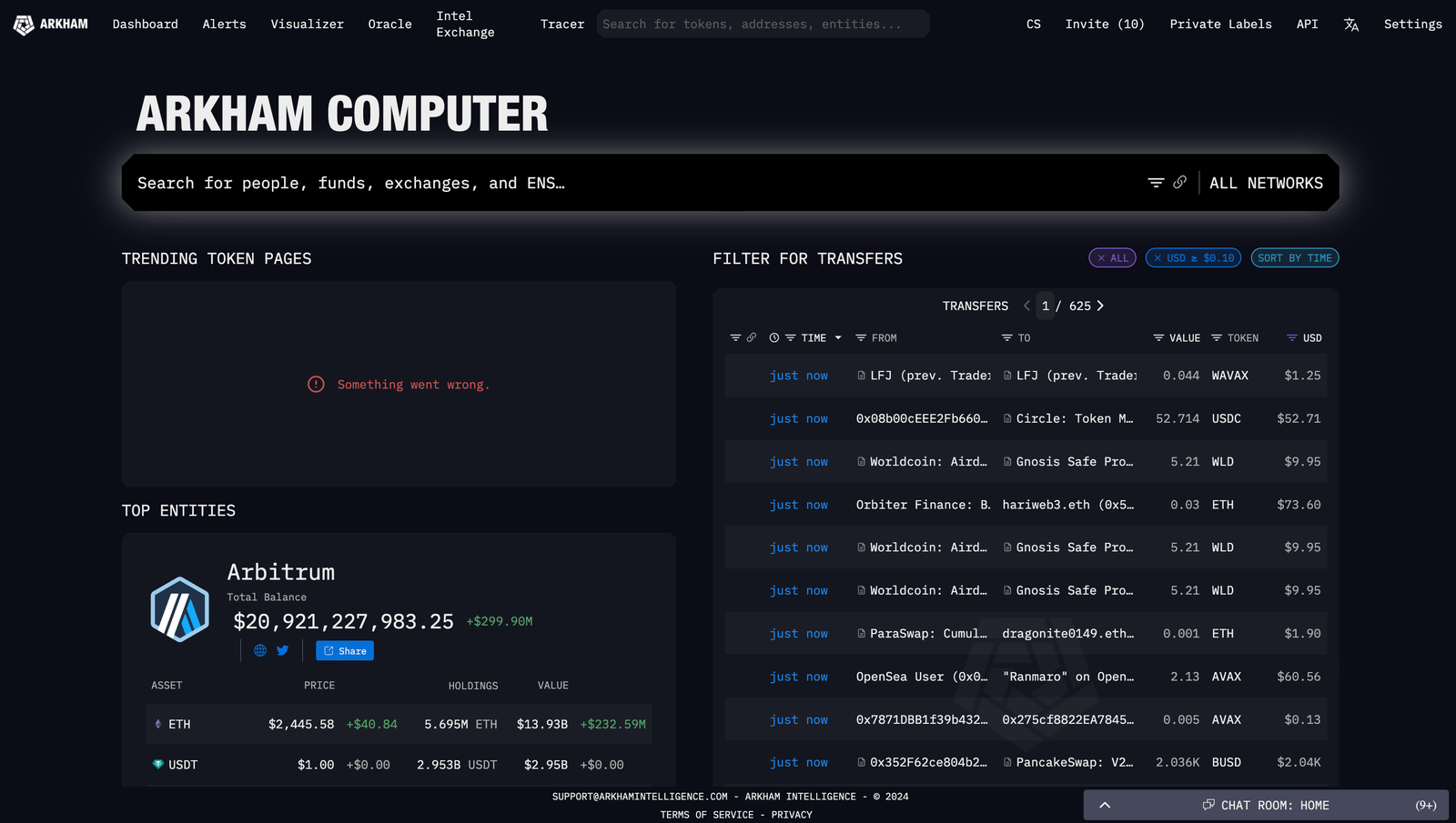 Blockchain Analytics Tools - Arkham