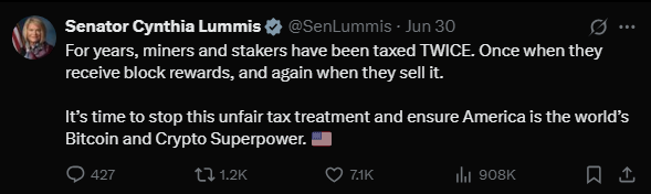 US Senate crypto tax bill