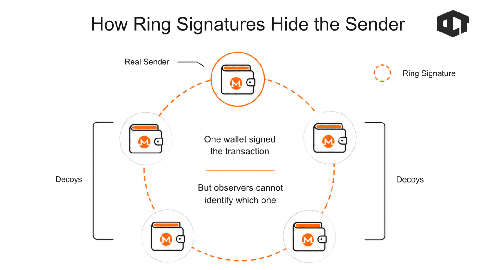 how ring signatures hide the sender