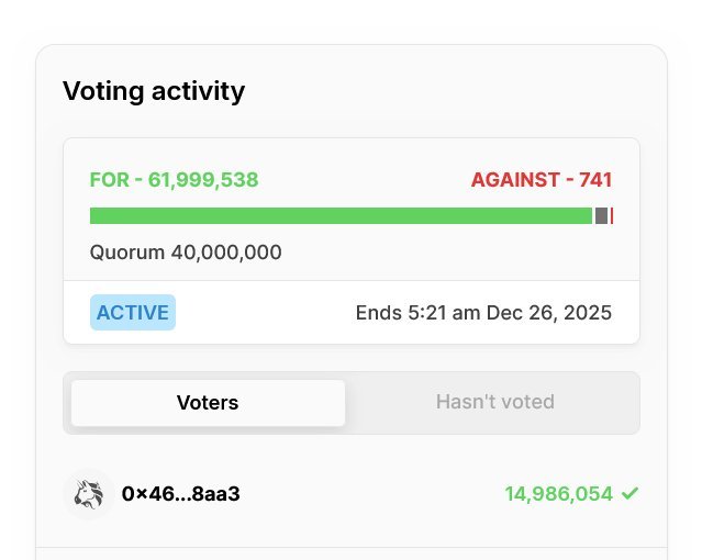 Uniswap fee switch voting