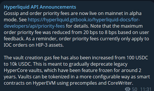 Hyperliquid Launches Priority Fees